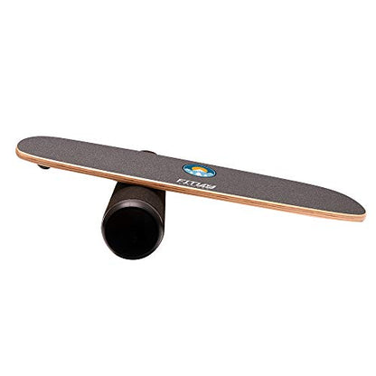 Fitlaya Fitness Balance Board Trainer Wooden Training Equipment for Fitness Workout, Hockey‎, Skateboarding, Surfing and Snowboarding - style: SUN & SNOWMOUNT