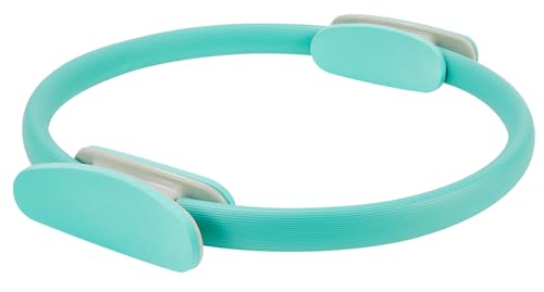 Pilates Ring 15 Inch Magic Circle Ring, Dual Padded Handles Pilates Rings Circle, Adjustable Yoga Ring - color: Green