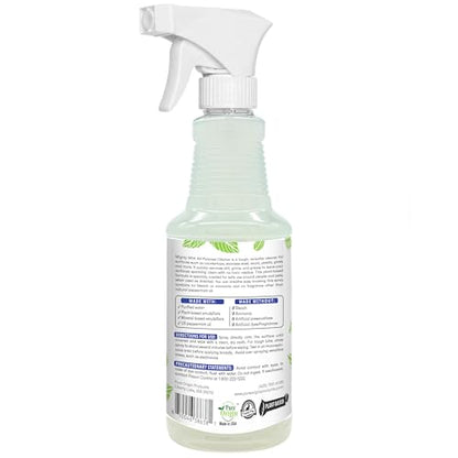 Mighty Mint All-Purpose Cleaner Spray – Plant-Based, Multi-Surface Cleaning for Kitchen, Bathroom & Home – Cuts Grease, Dirt & Grime - Peppermint Scent, 16 oz