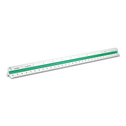 Alumicolor Aluminum Engineer Color-Coded Solid Drafting Scale, 12IN, Silver - size: 12IN, style: Engineer