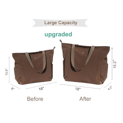 ESVAN Yoga Mat Bag Yoga Tote Carrier Shoulder Bag Carryall Tote for Office,Yoga,Pilates,Travel,Beach and Gym - color: Aa Coffee