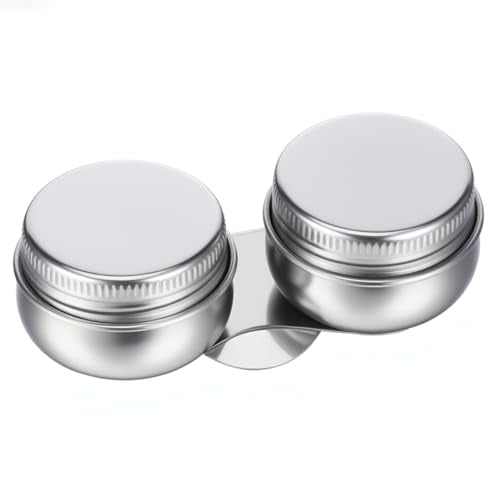 Stainless Steel Oil Painting Double Palette Cup with Screw Lid Dipper Clip, Large Mouth Double Dipper Palette Cup Portable Travel Double-Dipper Oil Painting Container for Acrylic Oils Watercolor