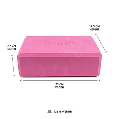 MYGA Yoga Block,Lightweight EVA Foam Yoga Brick,High Density Non-Slip Block for Yoga Poses, Pilates, Balance and Flexibility - color: Plum, size: One Size