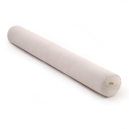 Body Pillow for Adults,Long Round Pillow,Big Cylindrical Pillow,Large Full Bolster Pillows for Side Sleepers (Misty White, 59"*7.87") - color: Misty White, size: 59"*7.87"