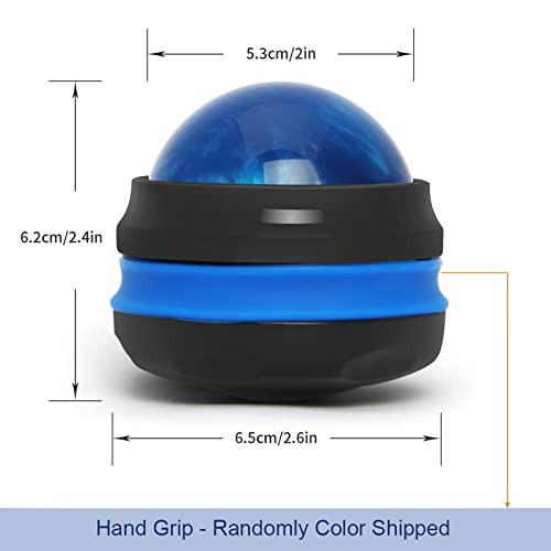 Coolrunner Massage Ball, Manual Roller Massager, Handheld Self Massage Therapy and Relax Full Body Tools for Sore Muscles, Shoulders, Neck, Arms, Legs, Back, Foot, Body (Blue) | Therapy and Relax Full Body Tools for Sore Muscles, Shoulders, Neck, Arms, Le