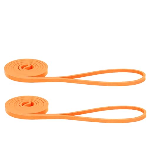 Resistance Bands for Working Out, Pull up Bands, Workout Bands, Exercise Bands, Stretching Bands for Strength Training, Fitness, Mobility Training, Home Workout, Physical Therapy, Stretching - color: Set of 2, Orange (5-15lb)