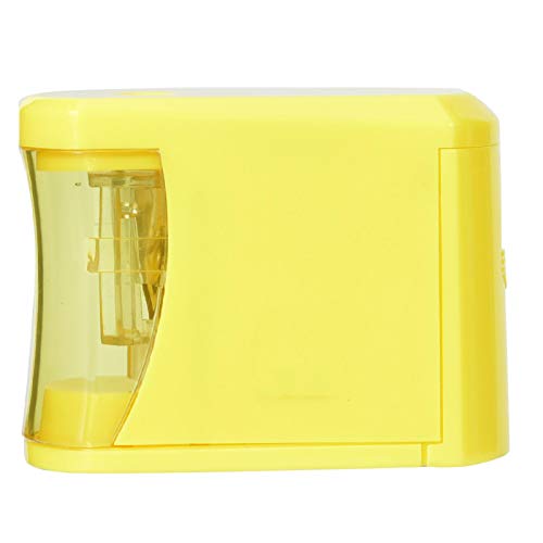 Pencil Sharpener,Electric Pencil Sharpener Kids Friendly Pencil Sharpeners Battery Operated Heavy Duty Classroom Pencil Sharpeners Yellow,for Colored Pencils