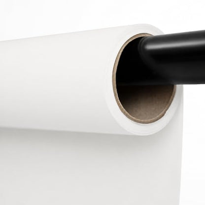 Kate Seamless Paper Backdrop for Photography White Photo Backdrop Paper (106.8''x32.8' Arctic White) - color: Arctic White, size: 106.8''x32.8'