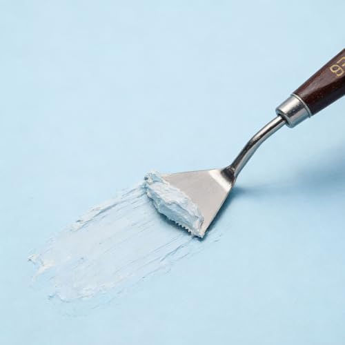 9pcs Stainless Steel Spatula Palette Knife - Palette Knife Set Painting Tools Metal Knives Wood Handle with Different Shapes and Sizes for Oil, Canvas, Acrylic Painting