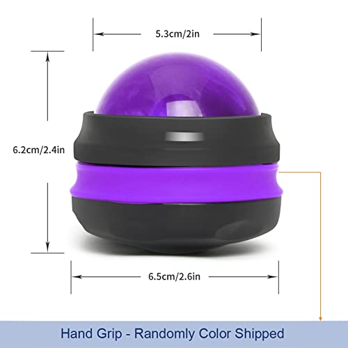 Coolrunner Massage Ball, Manual Roller Massager, Handheld Self Massage | Therapy and Relax Full Body Tools for Sore Muscles, Shoulders, Neck, Arms, Legs, Back, Foot, Body - color: Purple