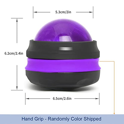 Coolrunner Massage Ball, Manual Roller Massager, Handheld Self Massage | Therapy and Relax Full Body Tools for Sore Muscles, Shoulders, Neck, Arms, Legs, Back, Foot, Body - color: Purple
