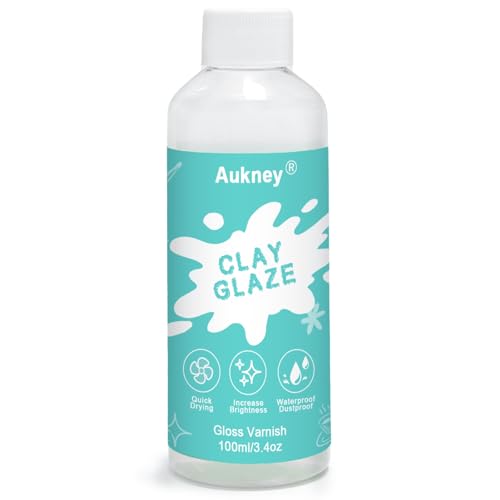 100ML Air Dry Clay Varnish, High Gloss Air Dry Clay Glaze, Sealant, Prevent Clay from Cracking, and Scratch Resistant, for Ceramics, Oil Paintings, Wood (Gloss) - size: 100ML-Gloss