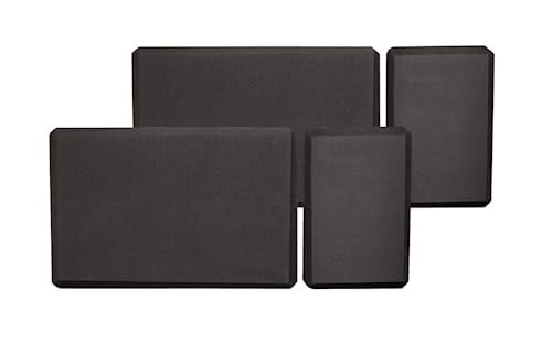 4-Pack High-Density EVA Yoga Blocks (9”x6”x4”) – Non-Slip, Supportive Foam Blocks for Stretching, Balance, Pilates & Home Workouts