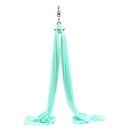 6m Yoga Stretching Rope Aerial Yoga Practice Polyester Strap Yogas Hammock Practice Kit for Fitness Gymnastics Dance Ballet, Green