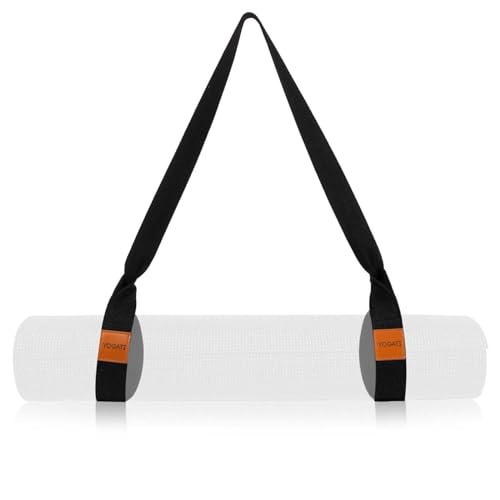YOGATI® Yoga Mat Straps for Carrying | Adjustable Cotton Yoga Strap for Carrying Mats | Fits Standard and Thick Yoga or Pilates Matt | Practical & Perfect Yoga Mat Carrying Strap Design that Lasts