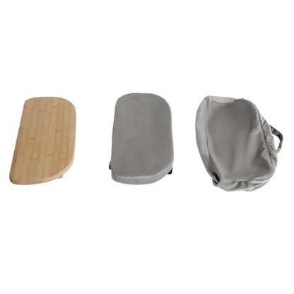 Bamboo Meditation Bench Stool – Foldable Yoga Seat with Cushion & Bag