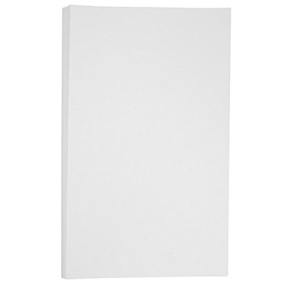 JAM PAPER Legal Vellum Bristol 65lb Cardstock - 8.5 x 14 Coverstock - 147 gsm - White - 50 Sheets/Pack - color: White, size: 8.5" x 14"