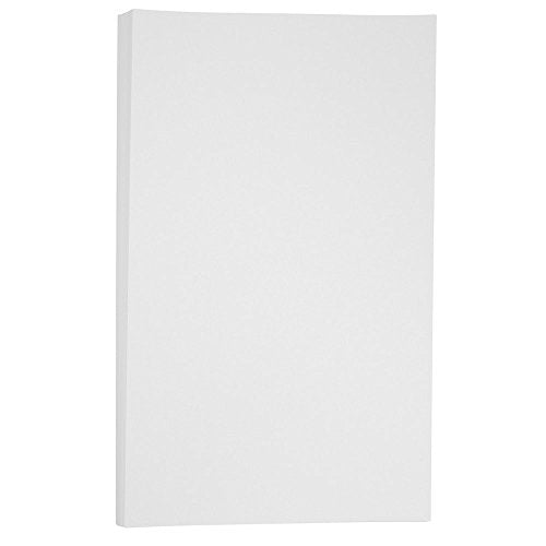 JAM PAPER Extra Heavy Weight 110lb Cardstock - 11 x 17 Tabloid Coverstock - White - 50 Sheets/Pack - color: White, size: 11" x 17"