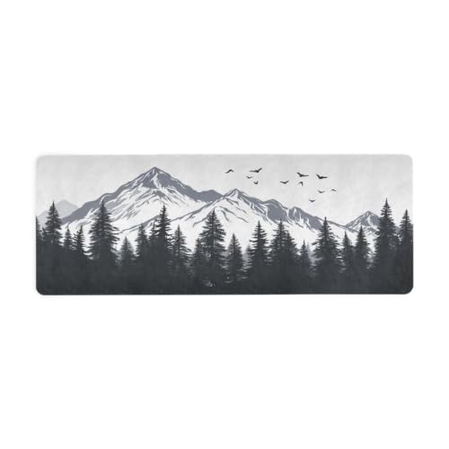Qilmy Fantasy Mandala Pattern Yoga Mat, Non-Slip Texture Pro Yoga Mat Eco Friendly Exercise & Workout Mat for Yoga, Pilates and Floor Exercises - color: Nature Mountains And Forest