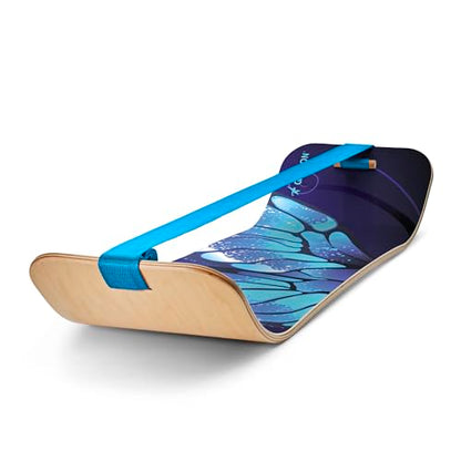 GIBBON SlackBoard, Balance Board Kids & Adults, Slackline Balance Trainer - color: 나비 - 1줄