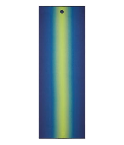 Manduka Yogitoes Hot Yoga Mat Towel - 71" | Moisture Activated Grip | Patented Silicone Nubs | Highly Absorbent, Durable & Easy Care | Made from Recycled Materials | 71 x 24 Inches | Emerald Array - color: Emerald Array, size: 71" x 24"