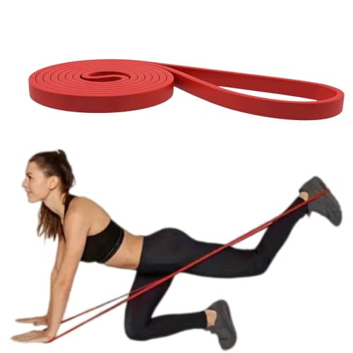 Pull Up Assistance Bands Latex Free 3 Resistance Options Loop Design for Pull Ups Strength Training Home Gym Workout - color: Red 15-35 lbs