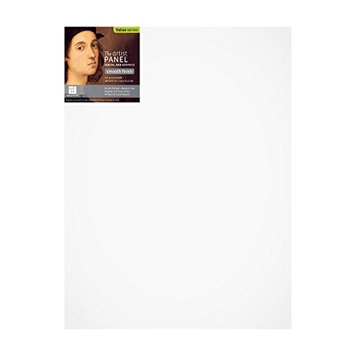 Ampersand Primed Smooth | 18x24 | 1/8" Cradled | Smooth Gesso Panel - color: 1/8" Cradled Profile, size: 18" x 24"