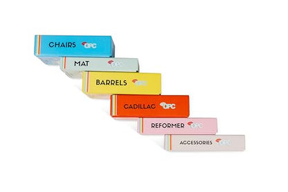 OnlinePilatesClasses Pilates Chair Deck with Video Tutorials, Fitness Flash Cards with 97 All-Levels Cards Set for Home Gym Exercise, Chair Not Included - color: Chair Deck 97 Cards