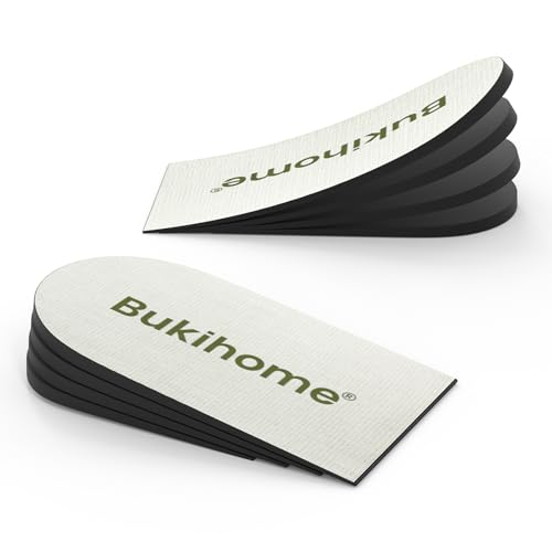 Adjustable Heel Lift Inserts for Shoes - Bukihome Orthopedic Shoe Lift for Uneven Legs 4 Layers Height Increase Insole for Heel Pain,Heel Spur,Achilles Tendonitis(White,Small,Pack of 2) - color: White, size: Small (Pack of 2)