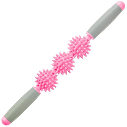 Coolife Fascia Muscle Roller, Cellulite Massager, Fascia Roller Stick - color: Pink