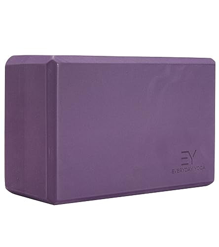 Everyday Yoga Premium Foam Block, 3in/4in/5in Thick, Multi Colors, 1 Block - color: Plum, size: 4 Inch Thick
