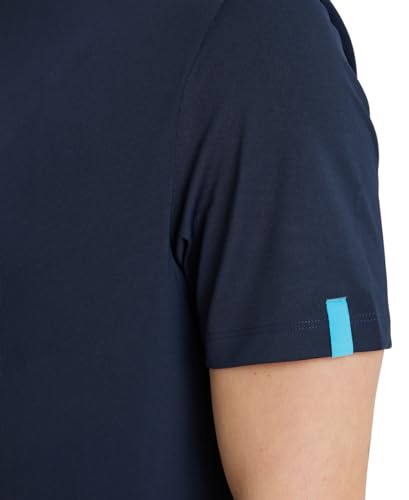Arena Unisex Adult Team Solid Crew Neck T-Shirt Short Sleeve Quick Dry Athletic Lightweight Top - color: Navy, size: Medium