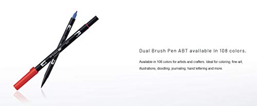 Tombow Dual Brush Pen, Abt, No. 905 (AB-T905) - color: 905 Orange