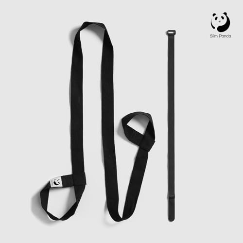 Slim Panda Yoga Mat Straps for Carrying, Adjustable Yoga Mat Carrier Sling Fits All Mats(Mat Not Included) - color: Matte Black, size: 72 inches