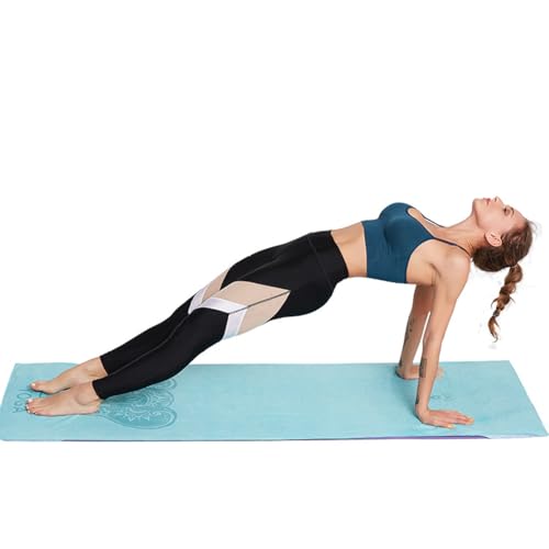 Non-Slip Yoga Towel - Superfiber Yoga Towel, hot Yoga Towel, Moisture Absorption, Sweat Absorption, for in Yoga, Pilates, hot Yoga Easy Travel. Size 25.5"x73" (1Pcs), A Colour (L) - color: L