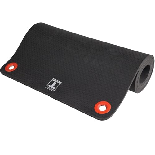Body-Solid Hanging Exercise Mat - Thick Workout Mat for Home Gym, Ideal for Yoga, Exercise & Fitness, Extra Thick Foam for Comfort, Perfect for Home Workouts (71"x23") Midnight Black