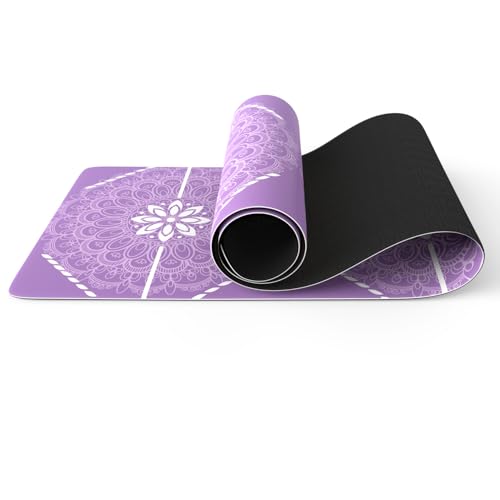 FOLAI Extra Thick Yoga Mat 6mm - color: body line purple
