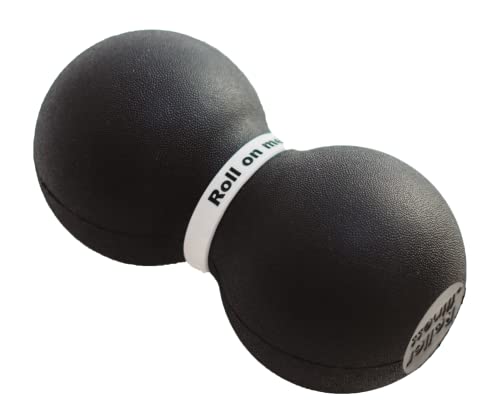 Roller Fitness Infinity Roller, Peanut Foam Roller, Large 8-Inch Double Massage Ball Exercise Roller (Black - Firm) - style: Black - Firm