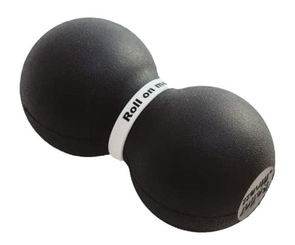 Roller Fitness Infinity Roller, Peanut Foam Roller, Large 8-Inch Double Massage Ball Exercise Roller (Black - Firm) - style: Black - Firm