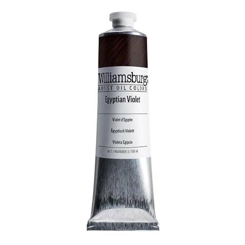 Williamsburg Artist Oil Colors, Egyptian Violet, 150 ml Tube | Artist grade oil paint delivering rich texture, high pigment load, and distinctive handmade character. - color: Egyptian Violet, size: 5.07 Fl Oz (Pack of 1)