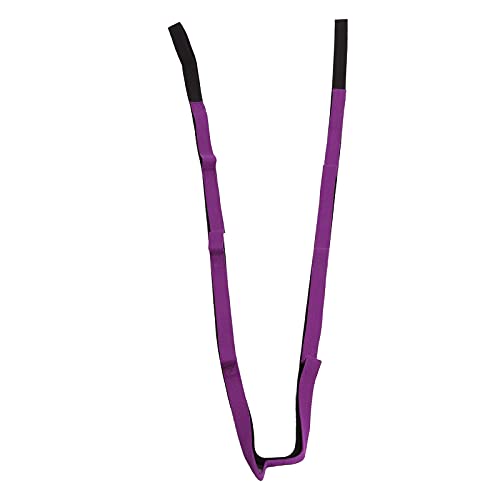 Stretch Strap Yoga Stretching Band MultiLoop Fitness Equipment for Yoga Pilates Muscle Stretching Physical Workouts Durable Tight Weaving Technology Unbreakable Design for Men - color: Daisy Rope Purple (Simplified Version)