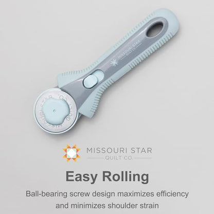 Missouri Star Rotary Cutter, 45mm Blade, Rolling Cutter Tool for Quilt Appliques and Cutting Fabrics, Essential Quilting and Sewing Supplies for DIY Craft Projects - color: 45mm Rotary Cutter