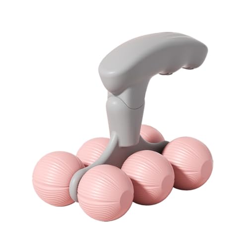 림프 배수 마사지기, 림프 순환 촉진 및 신진 대사 향상, 근육 경직 완화를 위한 바디 마사지 도구 - size: 6 Ball -pink