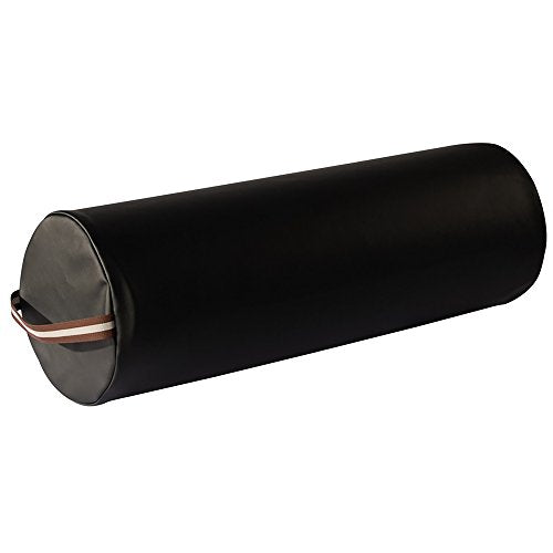 Master Massage 9"x26" Extra Large Full Round Bolster - Black - color: Black, size: 9" Full Round