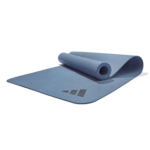 adidas Yoga Mat - Eco Friendly - Non Slip, Durable Textured Surface - color: Preloved Ink, size: 10 mm