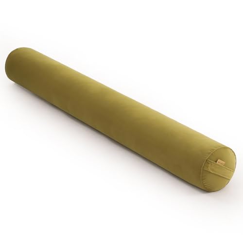 Body Pillow for Adults,Long Round Pillow,Big Cylindrical Pillow,Large Full Bolster Pillows for Side Sleepers (Golden Yellow, 59"*7.87") - color: Golden Yellow, size: 59"*7.87"