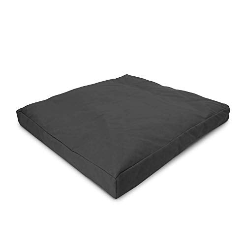 Bean Products Zabuton Meditation Cushion, Cotton Filled Pillow - Black | 2 Piece Standard Meditation Cushion, Washable Removable Cover, Comfortable Kneeling Pad, 24x24x2 100% Cotton - Made in USA - color: Black, size: Standard 24x24x2