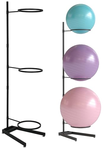 Yoga Ball Holder 3 Tier Exercise Ball Storage Rack