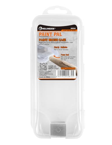 ROLLINGDOG Paint Brush Case | Super Sealed ,Airtight Paint Brush Storage, 1" to 2 1/2" Brushes - color: Paint Brush Storage for 1" to 2 1/2" Brushes