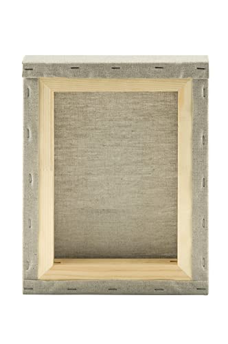 Senso Clear Primed Linen Stretched Canvas - Multi-Media Stretched Canvas for Oils, Acrylics, Pastels, & More! - 18x24 - size: 18"x24"